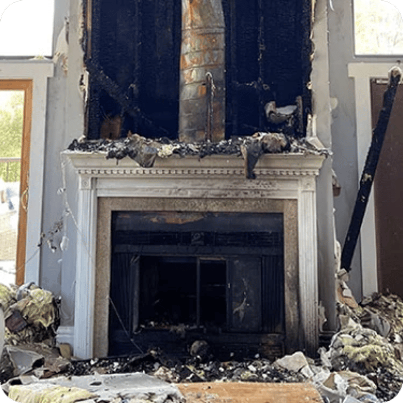 repair fire damaged house